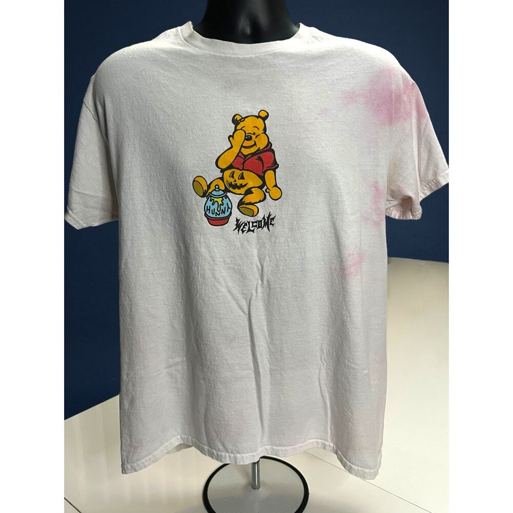 Winnie the Pooh Halloween Pumpkin T-Shirt by Welcome Skateboards Tee Size Large